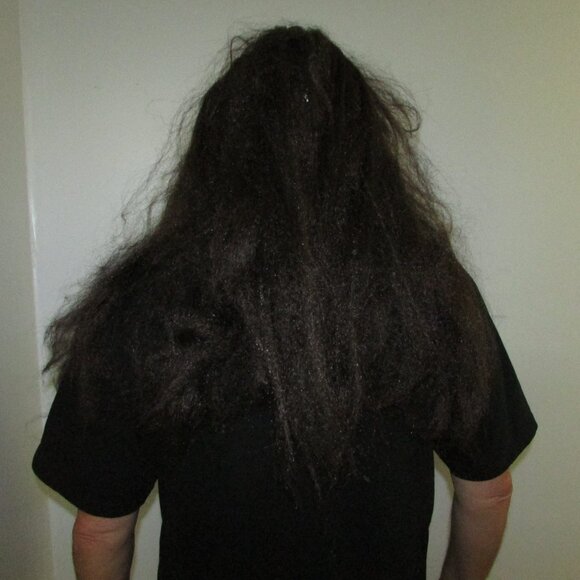 Scary Caveman Zombie Long Haired Halloween Mask - Picture 3 of 6